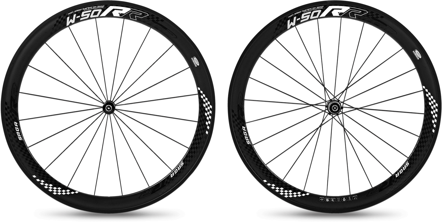 Saga W-50rr - Saga W 50 Rr Carbon Clincher Uci (1500x955), Png Download