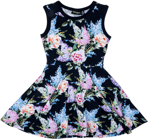 Rock Your Kid Wisteria Waisted Dress - Rock Your Baby Wisteria Singlet Dress (600x600), Png Download