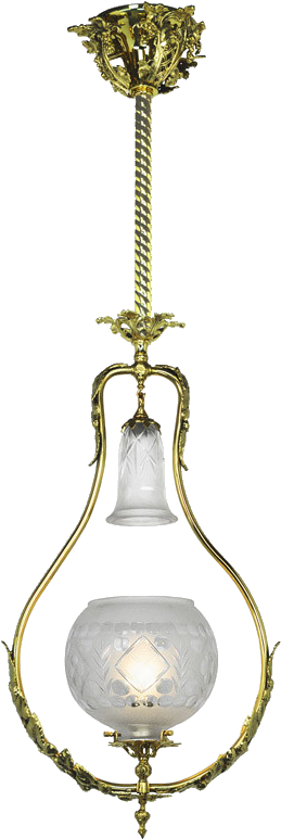 Chandeliers, Victorian And Rococo Pendant Lights - Pendant Light (350x792), Png Download