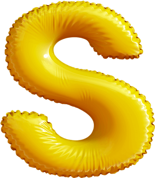 Sunny Balloon Font - 3d Rendering (595x595), Png Download