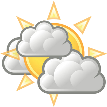 Clip Freeuse Stock Collection Of High Quality Free - Mostly Cloudy Weather Symbol (500x354), Png Download