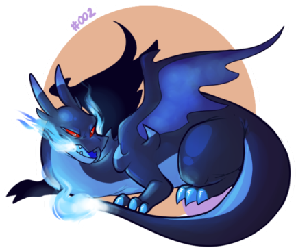 Mega Charizard X (500x500), Png Download