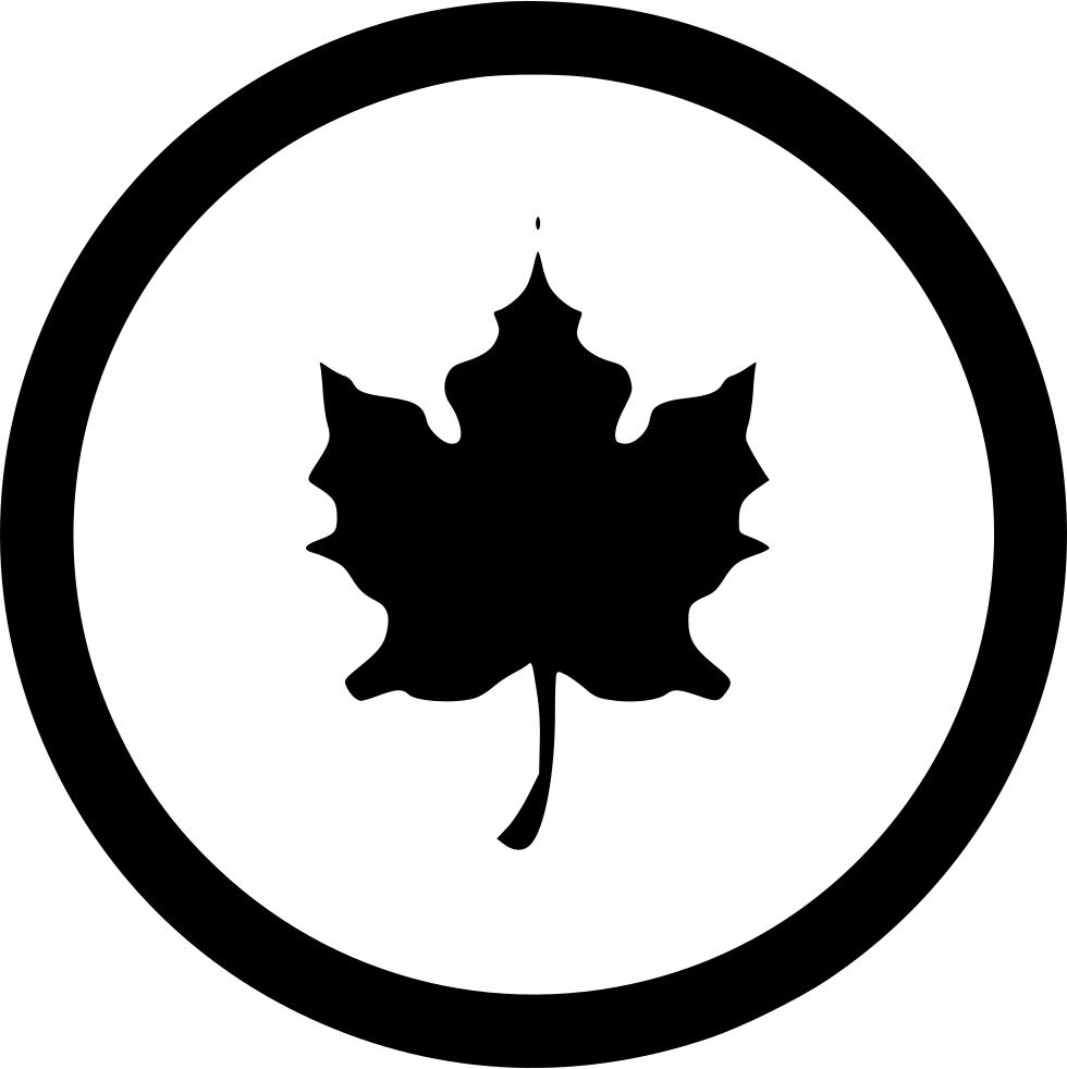 Canada Leaf Comments - Silver (980x982), Png Download