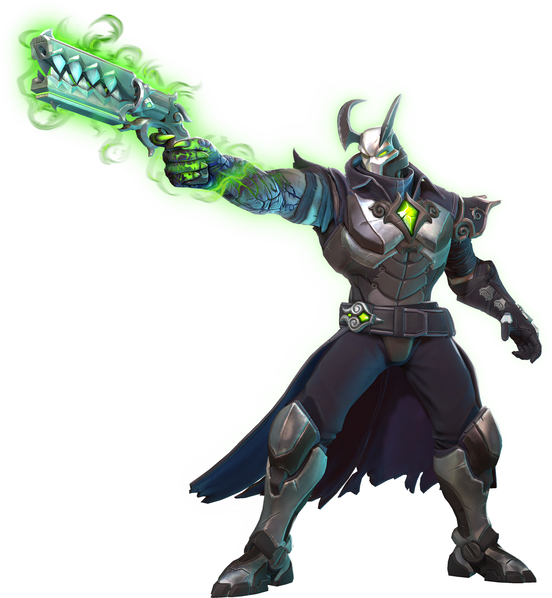 Androxus Paladins Revolver Png Png - Androxus Paladins Png (1885x2039), Png Download