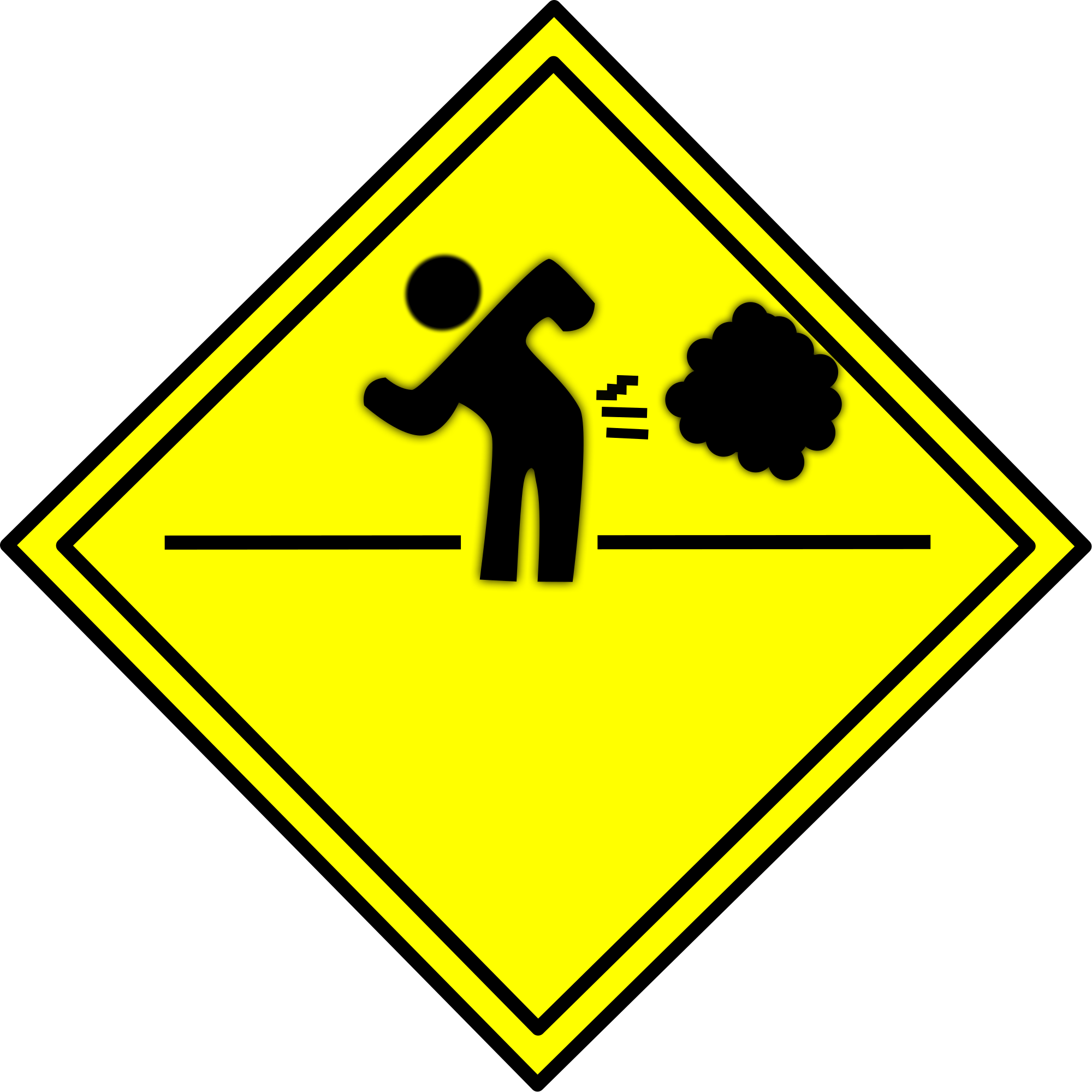 1024px-fart - Svg - Fart Sign (750x750), Png Download