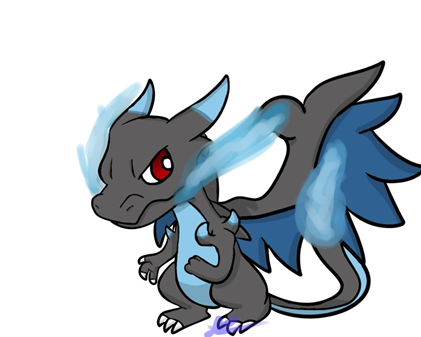 Coolest Mega Charizard X Pictures Mega Charizard X - Pokemon Chibi Mega Charizard X (420x420), Png Download