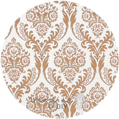 Ascot Lustre Gold Paper - Kaisercraft Christmas - Printed Tape - Damask - Purple (400x400), Png Download