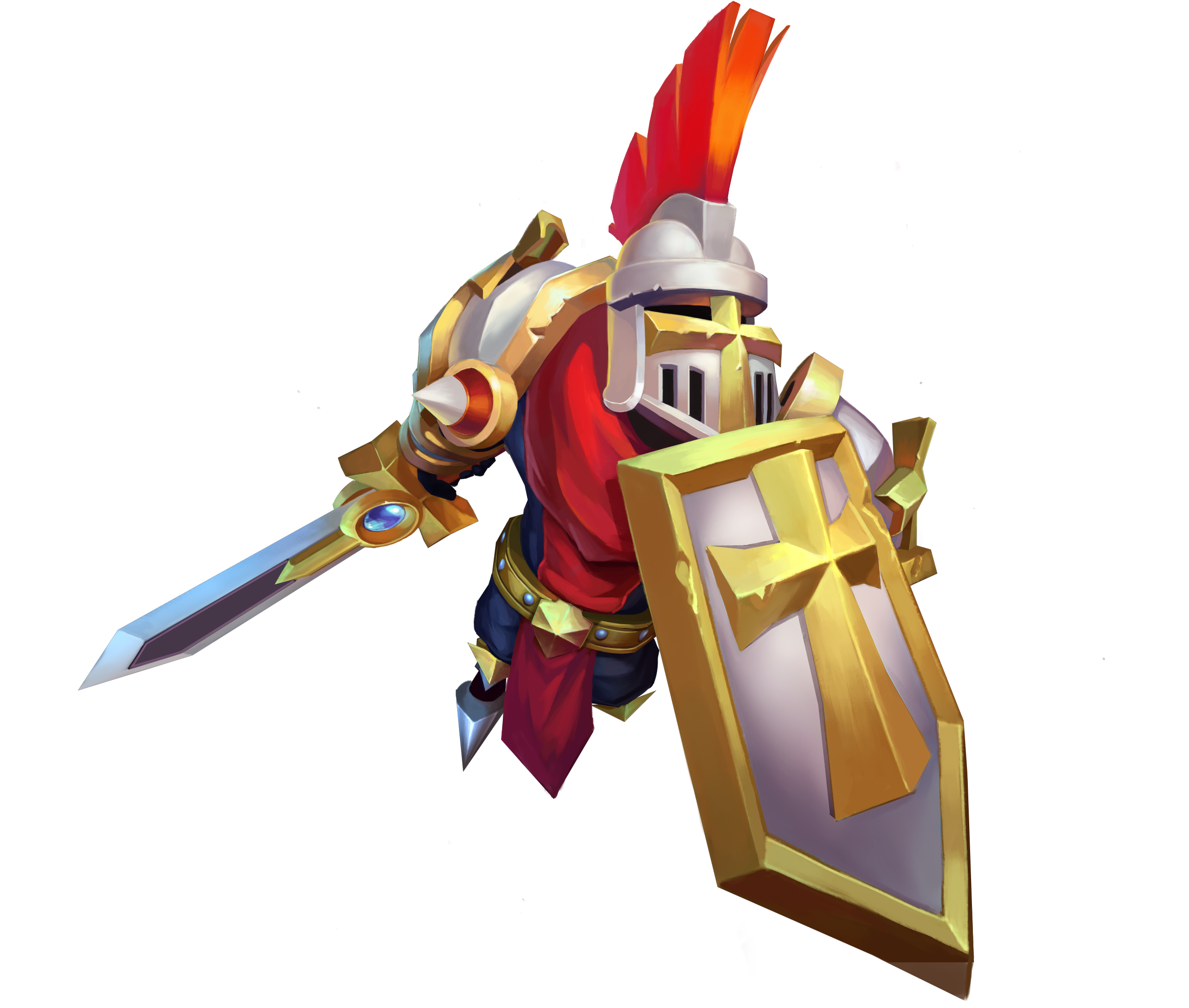 Yt Paladin Leap - Hero Paladin Castle Clash (2817x2495), Png Download