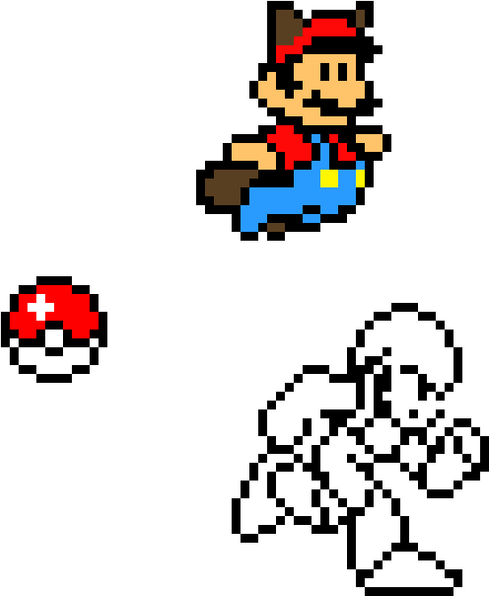 *fart Noise* - Mario Pixel (1610x780), Png Download