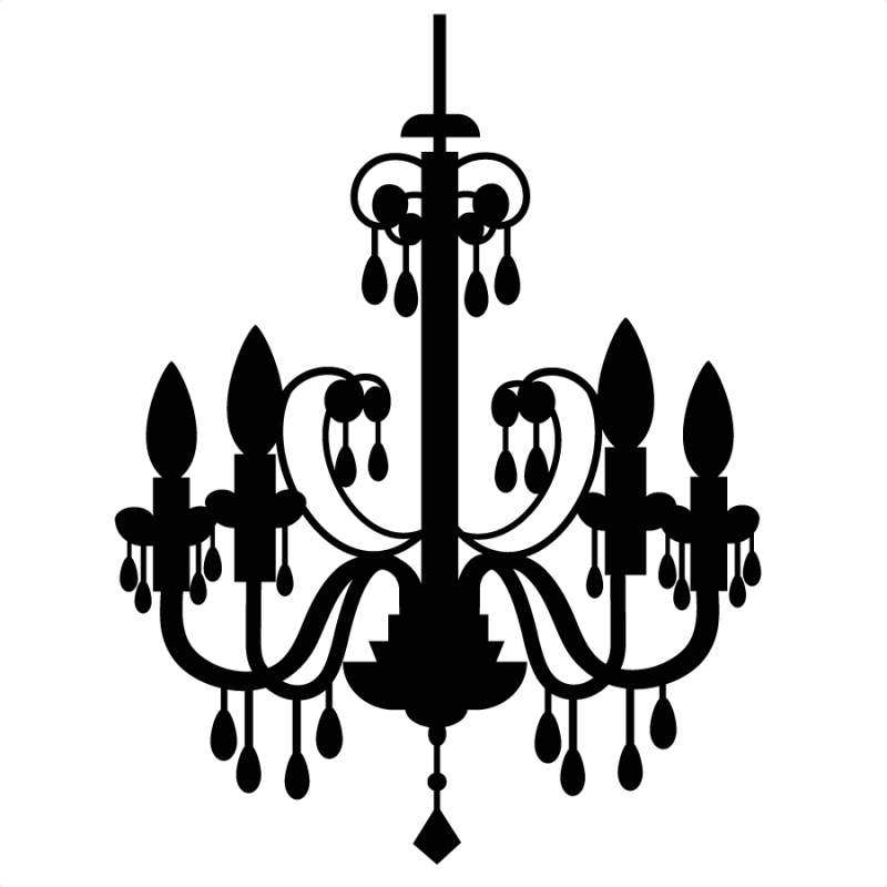 Vintage Birdcage Silhouette At Getdrawings - Clip Art Chandelier Png (800x800), Png Download
