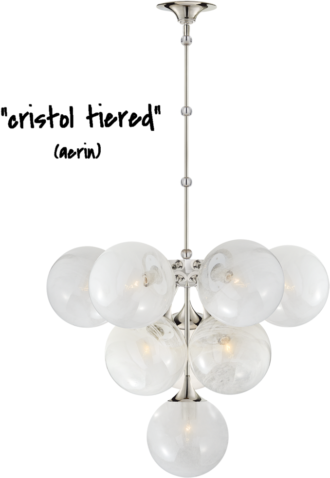 Cristol Tiered Chandelier By Aerin - Chandelier (1000x1000), Png Download