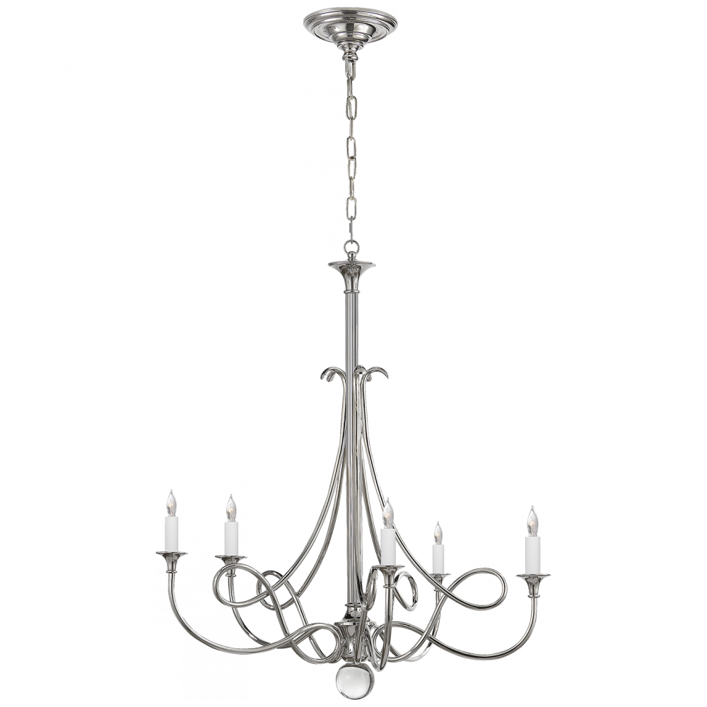 Twist Chandelier In Polished Nickel - Sc 5005pn (1000x1000), Png Download