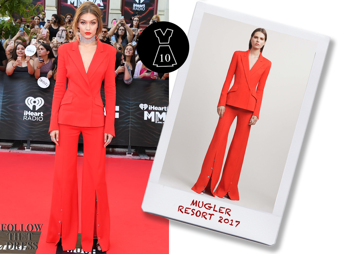Gigi Hadid In Mugler Resort - Gigi Hadid I Heart Music 2016 (1168x880), Png Download