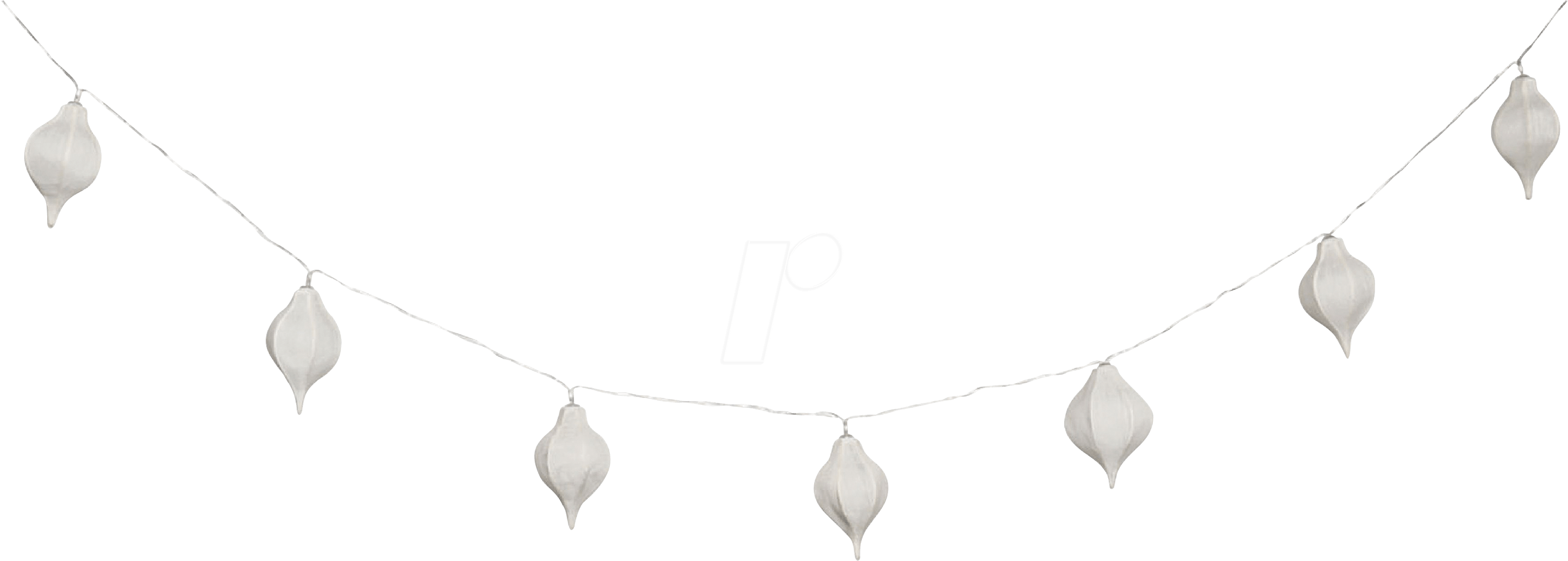 String Light Waterdrop 10 Led Hq Hqledslwtrdrw - Necklace (3000x1091), Png Download