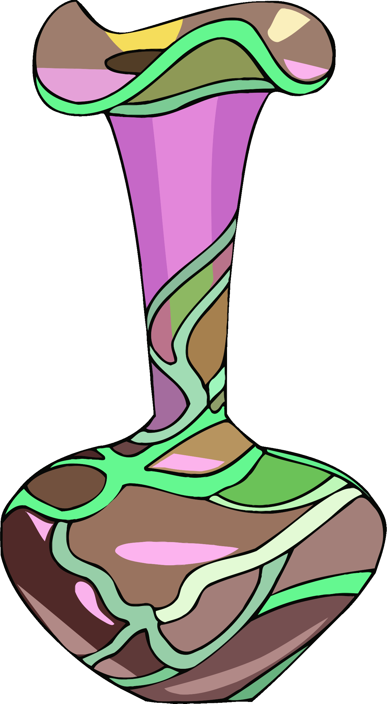 Dibujo Jarrón (1321x2400), Png Download
