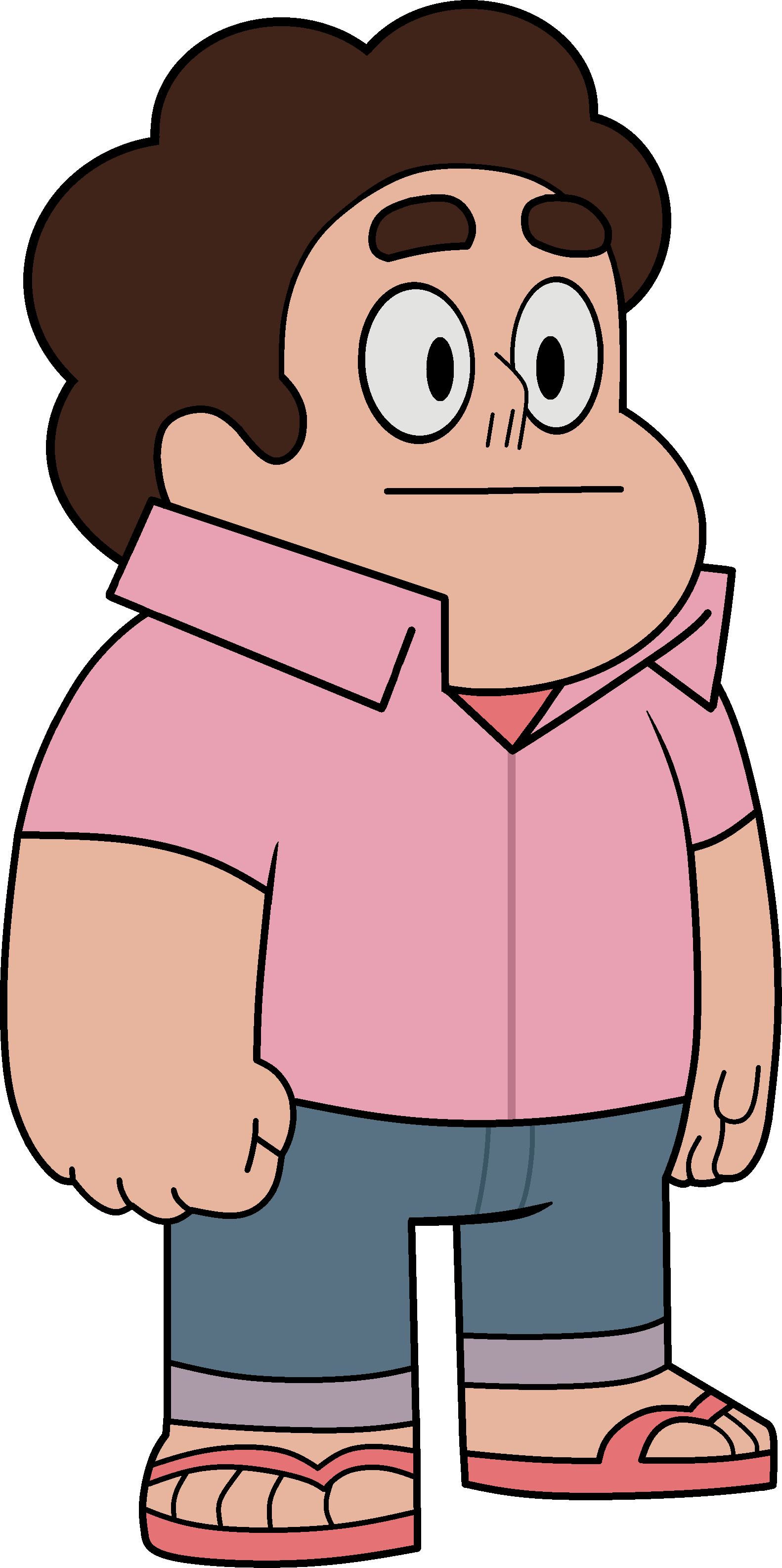 Steven Pink Shirt 050116wd - Garnet Shapeshifted Into Steven (1582x3171), Png Download
