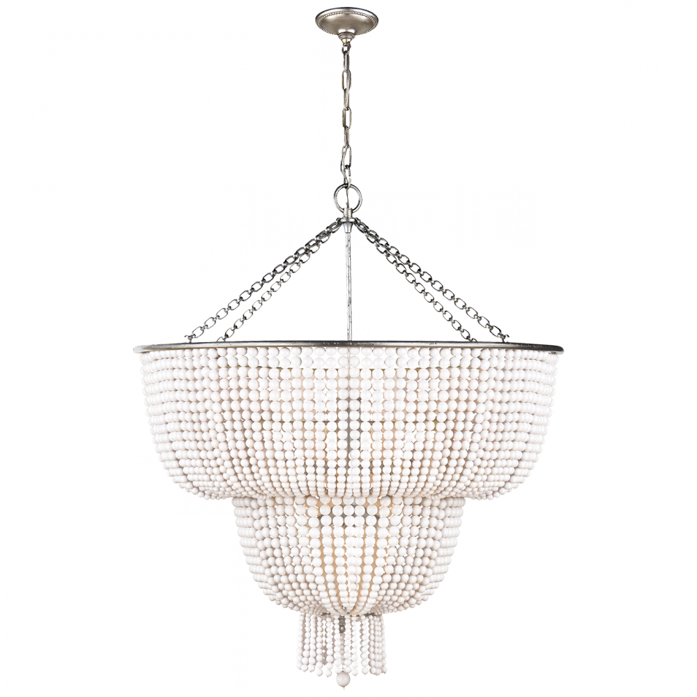 Jacqueline Two-tier Chandelier In Burnished Silv - Jacqueline Visual Comfort (1000x1000), Png Download
