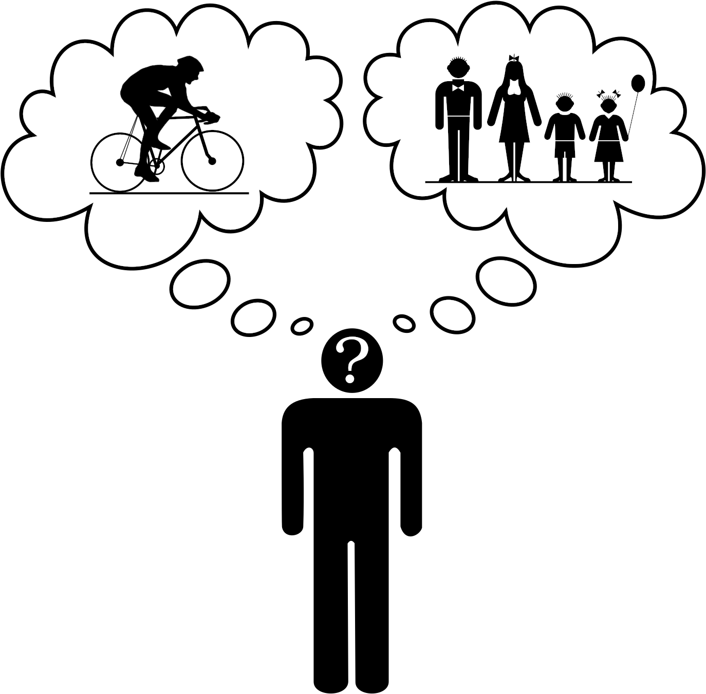 This Free Icons Png Design Of Cycling Versus Family (2400x3394), Png Download