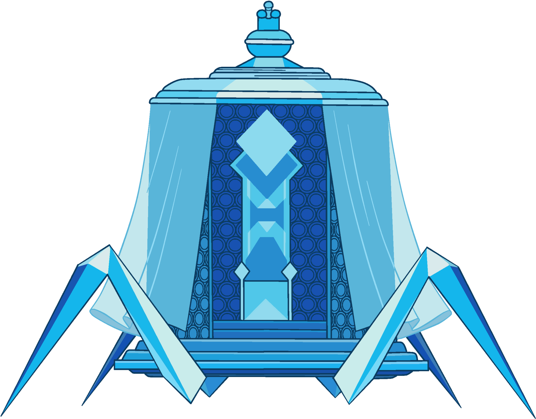 Steven Universe Blue Diamond's Palanquin (2000x1538), Png Download
