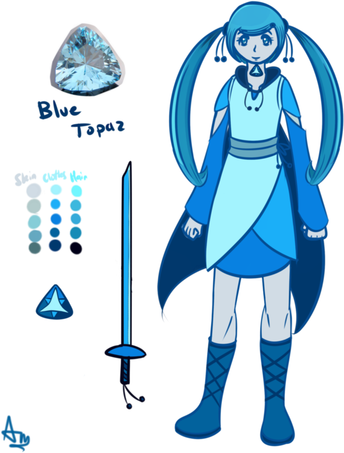 Clip Art Freeuse Library Drawing Gems Topaz - Steven Universe (800x913), Png Download