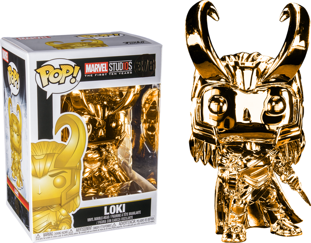 Marvel Studios 10 Years Loki Chrome - Marvel Studios 10 Loki (1060x830), Png Download