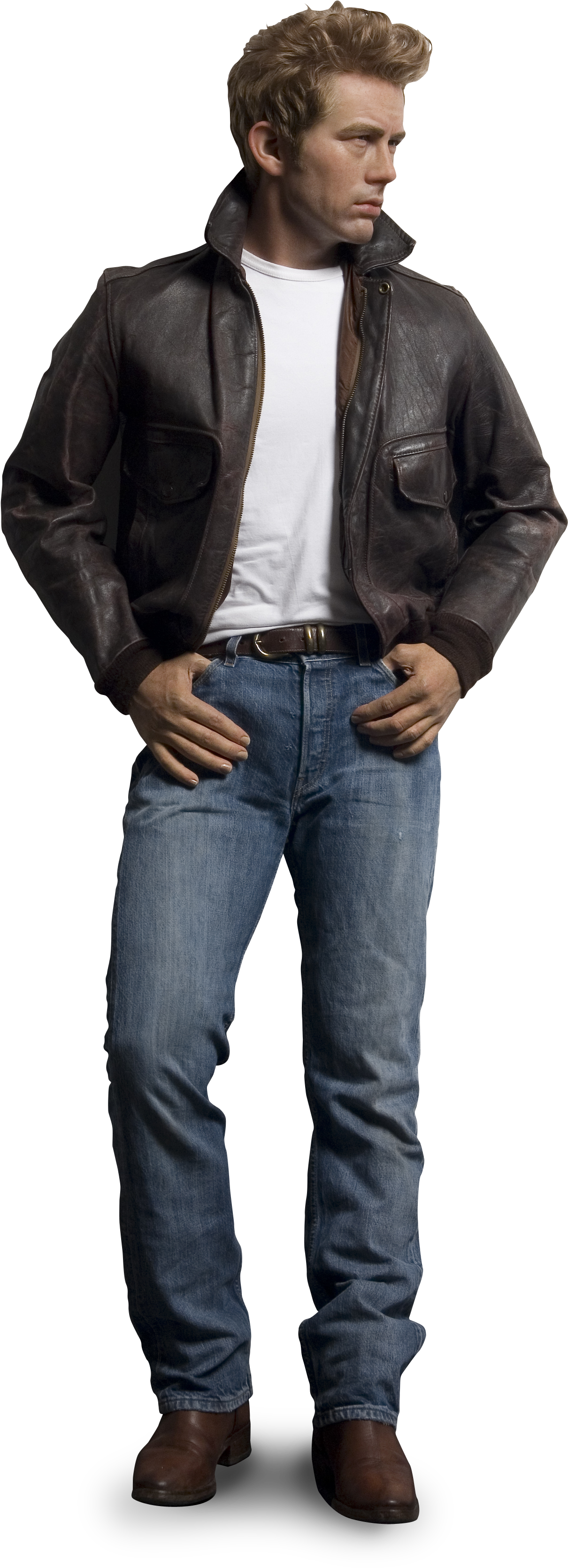 James Dean's Wax Figure At Madame Tussauds - James Dean Wax Figure (2469x3496), Png Download