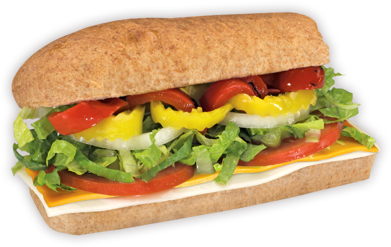 Veggie & Cheese - Veggie And Cheese Sub (777x492), Png Download
