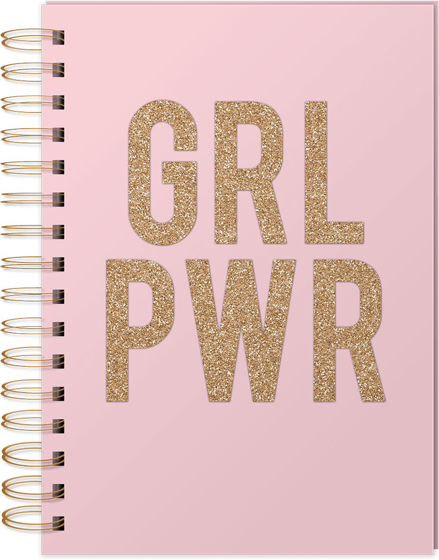 Grl Pwr Spiral Bound Journal - Grl Pwr Png (1200x1200), Png Download