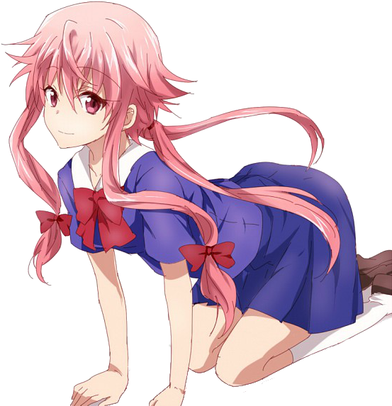 Gasai Yuno Render By Nagicielchan-d593t7l - Yuno Gasai Render Png (558x600), Png Download