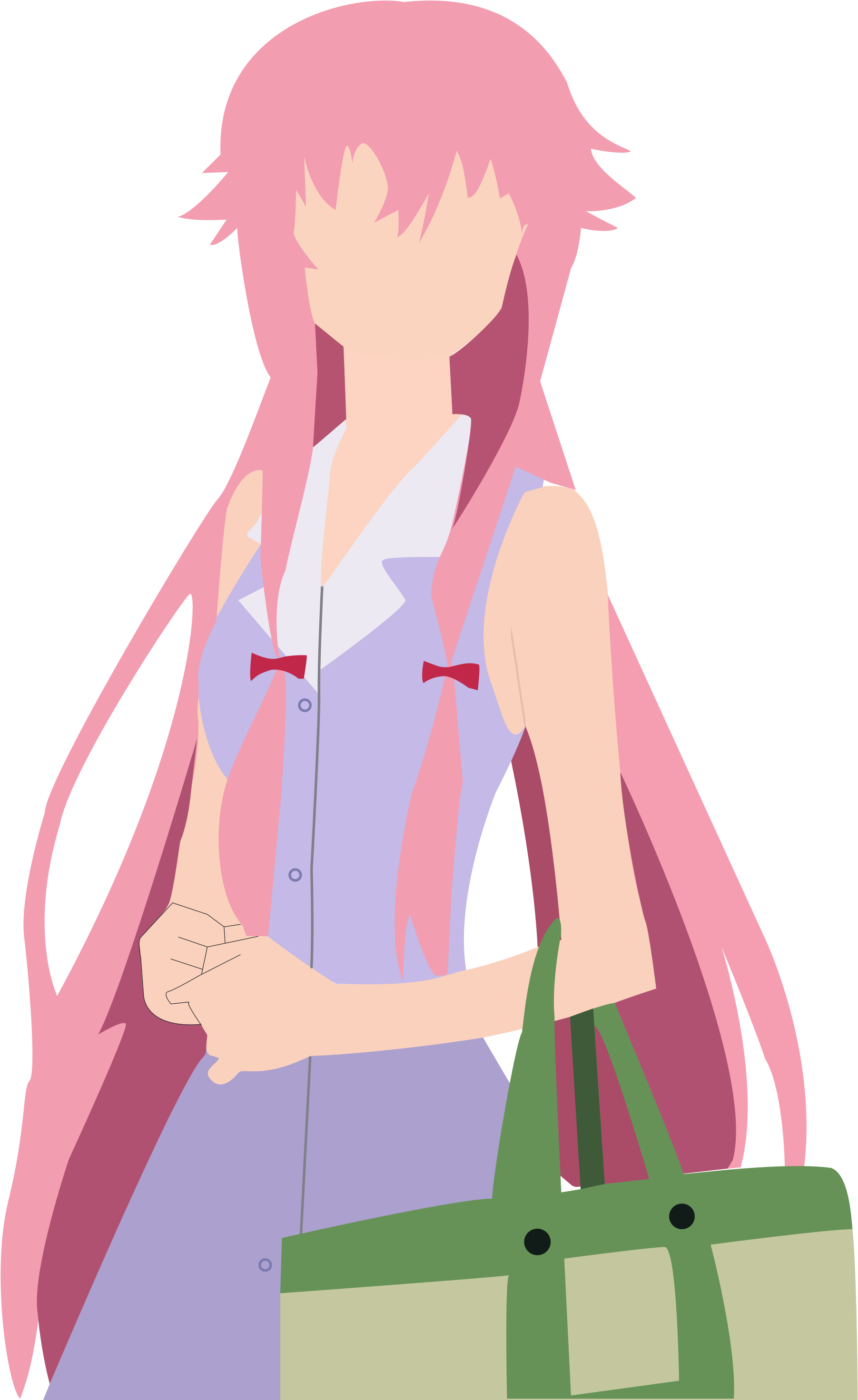 Open - Yuno Gasai Png (2000x3011), Png Download