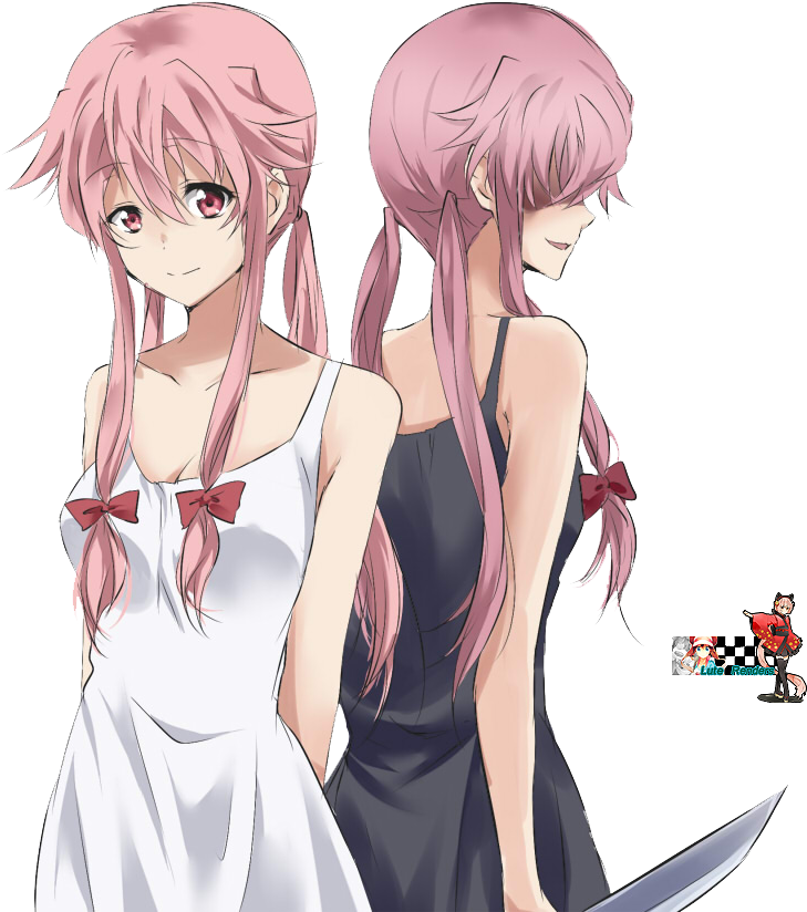 Yuno Gasai Yukiteru Amano - According To Your Birth Month (800x860), Png Download