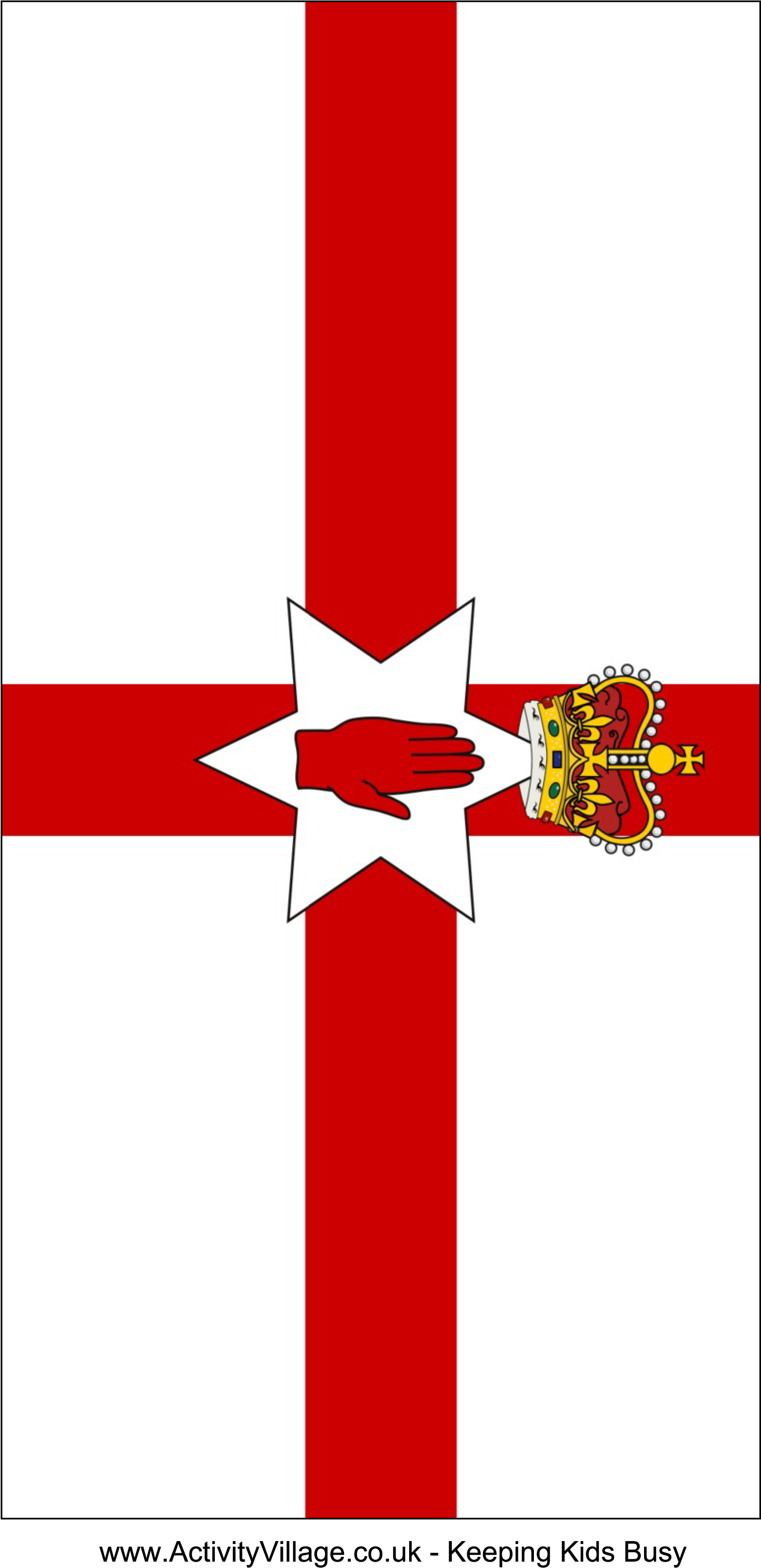 Northern Ireland Flag Main Image - Northern Ireland Flag Small (2480x3508), Png Download