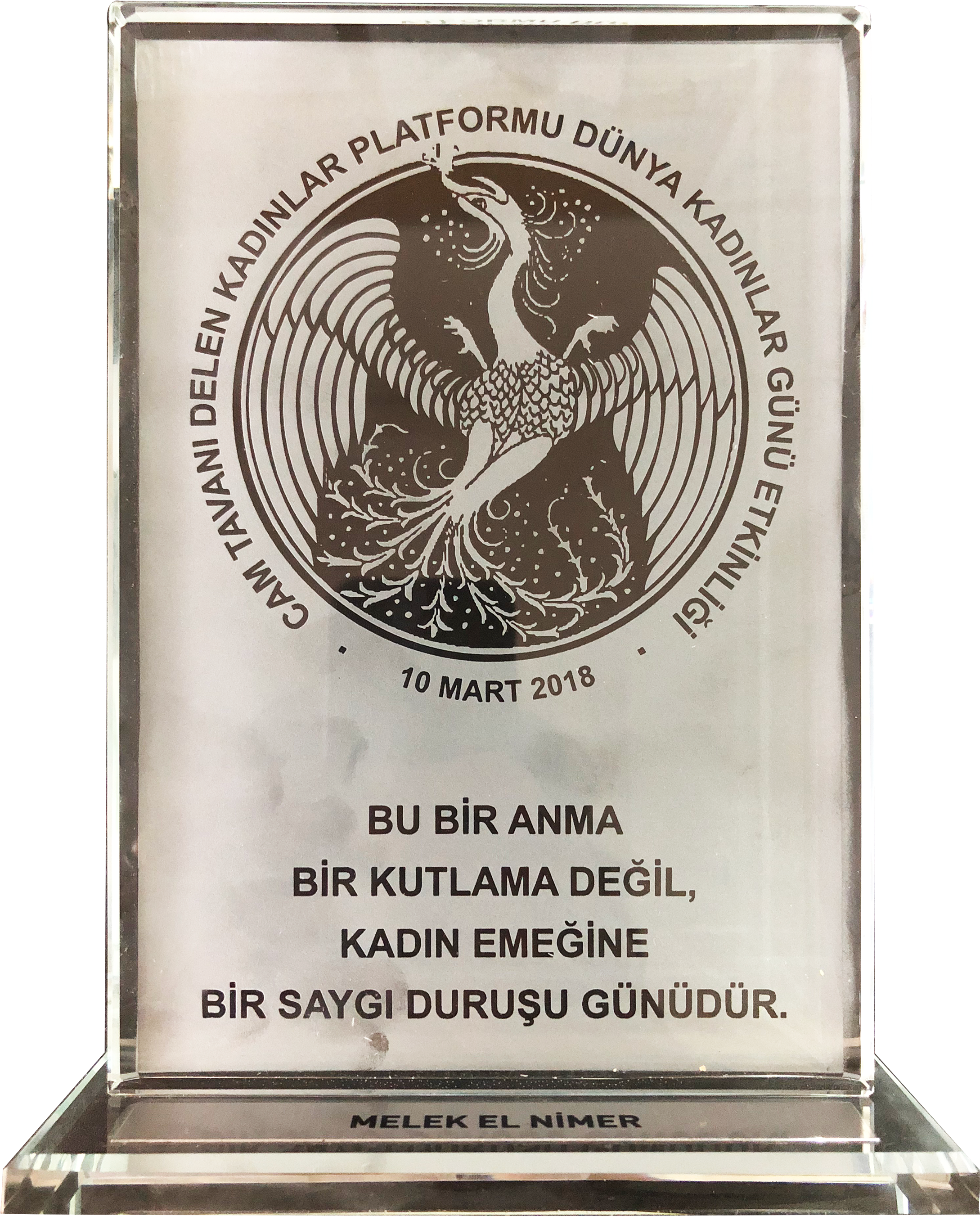 Ulyp's Founder, Melek, Was Honored In Istanbul On The - Commemorative Plaque (2215x2953), Png Download
