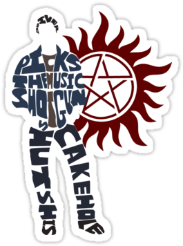 Stickers By Geekartistry - Supernatural Symbol Throw Blanket (375x360), Png Download