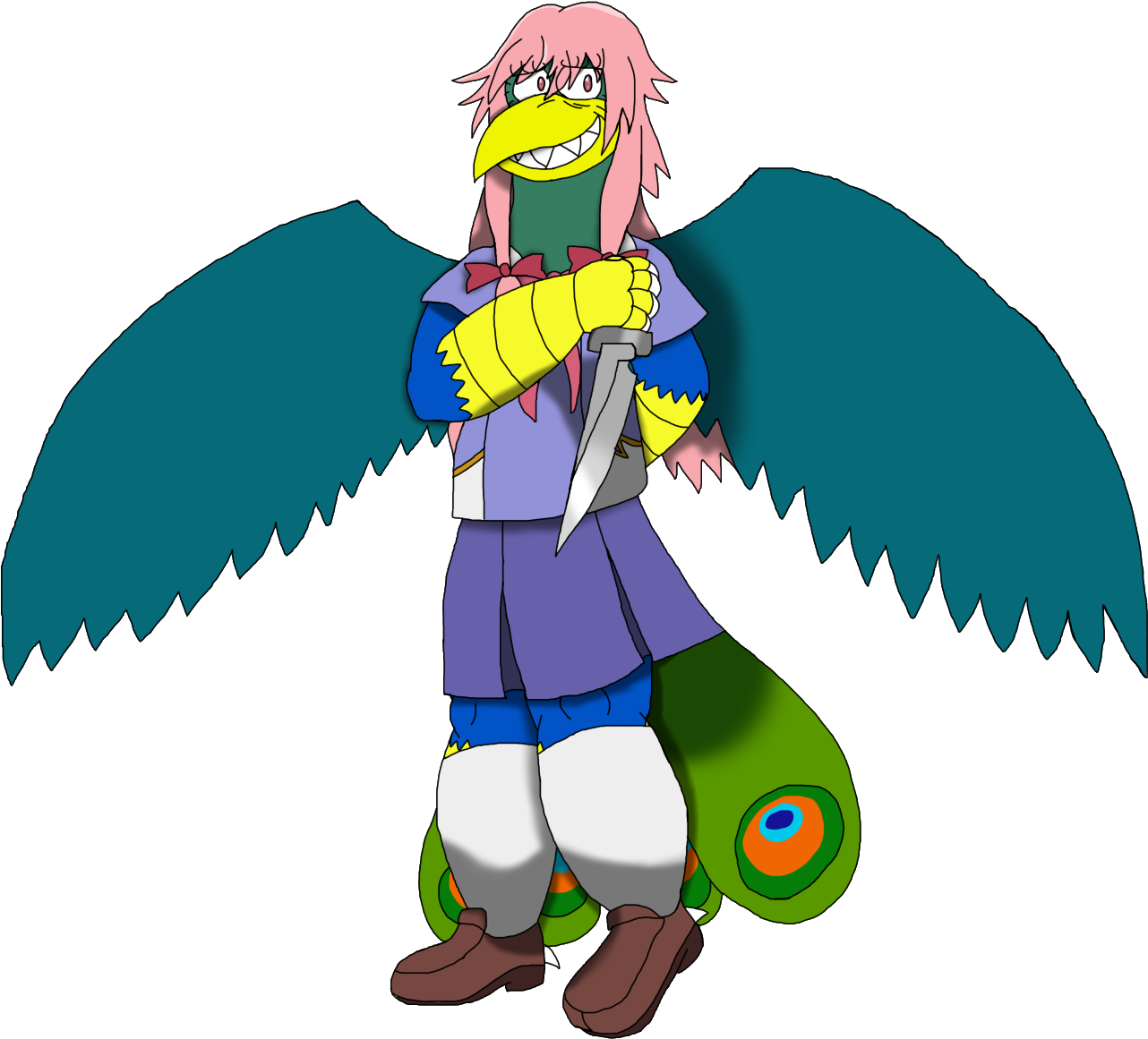 Yuno Gasai - Cartoon (1295x1169), Png Download