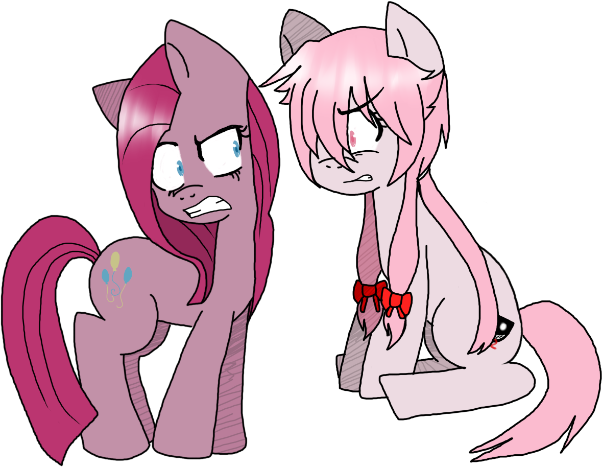 Crossover, Future Diary, Gasai Yuno, Mirai Nikki, Pinkamena - Yuno Gasai And Lucy (1280x985), Png Download