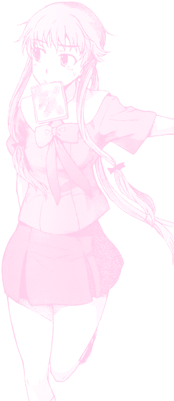Yuno Gasaii - Pink Transparent Anime Manga (499x582), Png Download