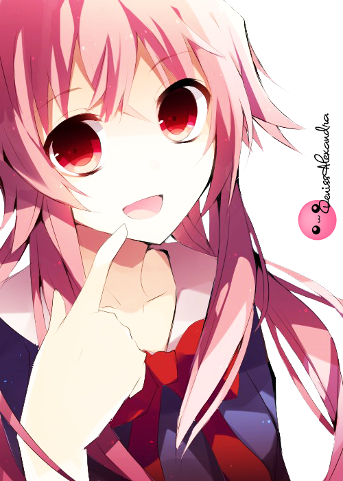 Anime, Mirai Nikki, And Manga Image - Mirai Nikki Yuno Gasai Kawaii (500x700), Png Download