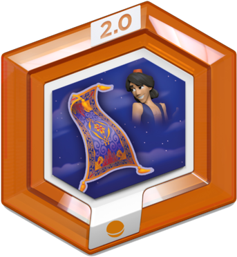 Aladdin's Magic Carpet Disk - Disney Infinity 2.0: Originals Power Disc Pack (480x480), Png Download