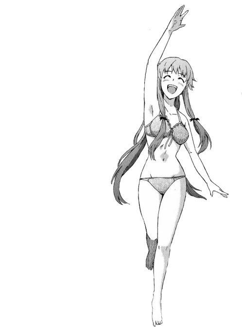 Mirai Nikki Manga Transparent (500x691), Png Download