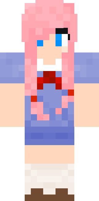 8 Likes - Lyna Skin De Minecraft (321x651), Png Download