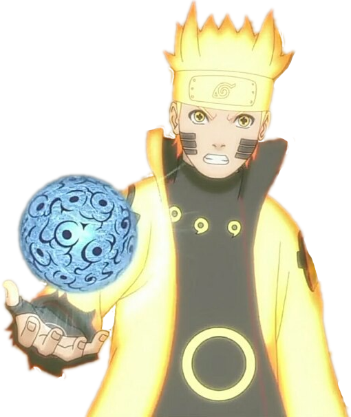 Naruto Rasengan Ashura Sixpaths Sagemode - Naruto Best Rasengan (510x606), Png Download