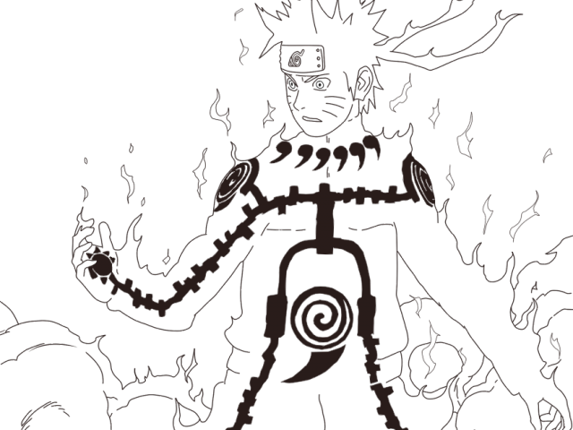 Naruto Clipart Naruto Rasengan - Naruto Sage Of The Six (640x480), Png Download