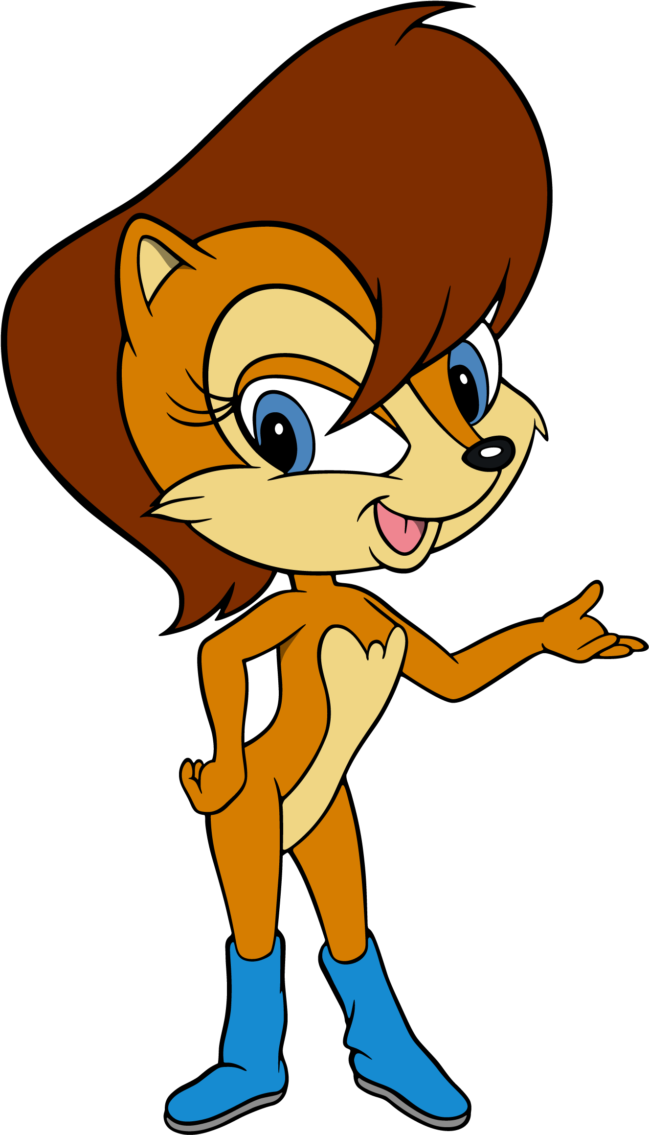 Hedgehog Clipart Acorn - Sally Acorn (1336x2336), Png Download