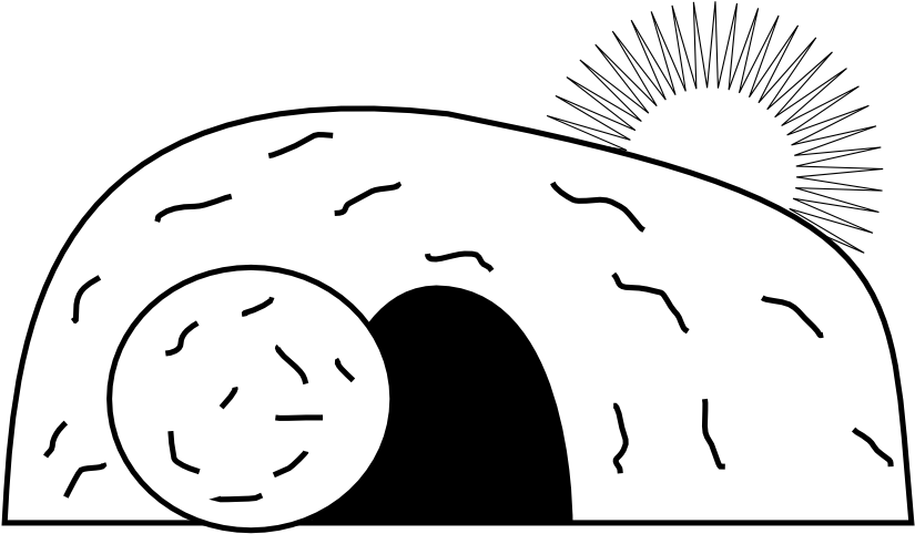 Grave Clipart Tomb - Empty Tomb Clipart (1000x773), Png Download