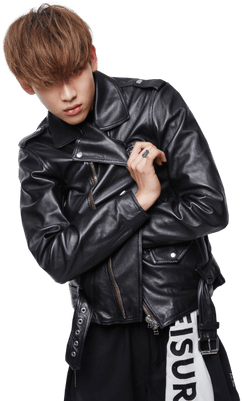Got7 Bambam Black Leather Vest - Got7 Leather Jacket (400x400), Png Download