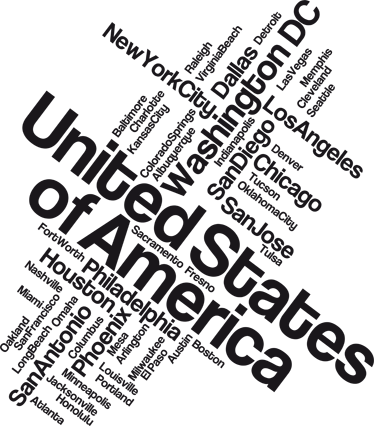 Usa Text Wall Sticker - Women America Printed Canvas Tote Shoulder Bag (374x426), Png Download
