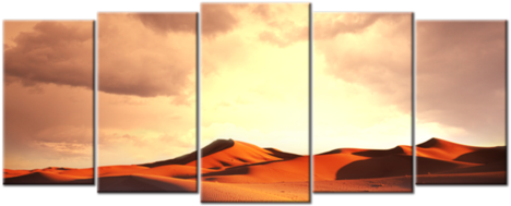 Sunrise Beautiful Desert Landscape Canvas Wall Art - Canvas (480x480), Png Download
