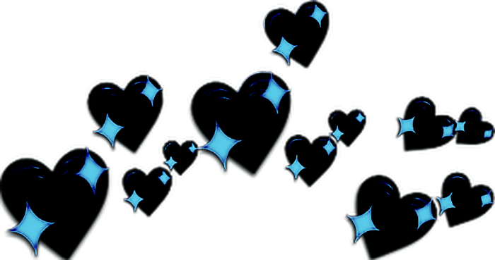 #heartslove #crown - Purple Photobooth Hearts (700x369), Png Download