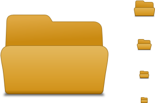 Folder-open - Folder Open Close Png (400x300), Png Download